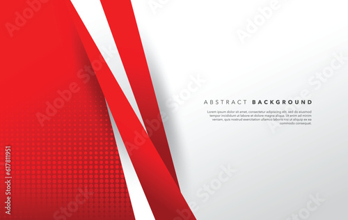 red white modern abstract background design