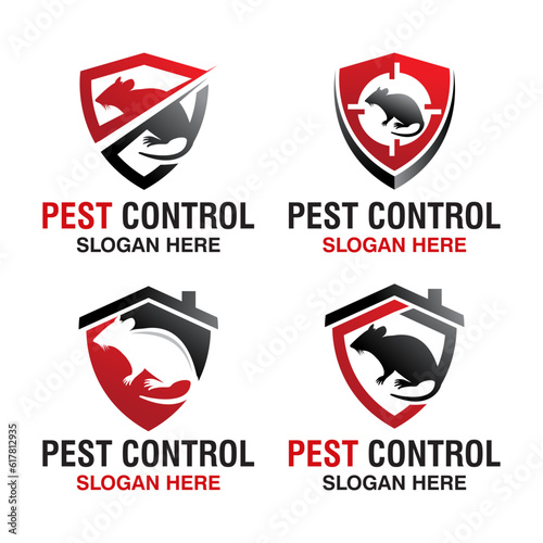 collection pest control logo design vector.