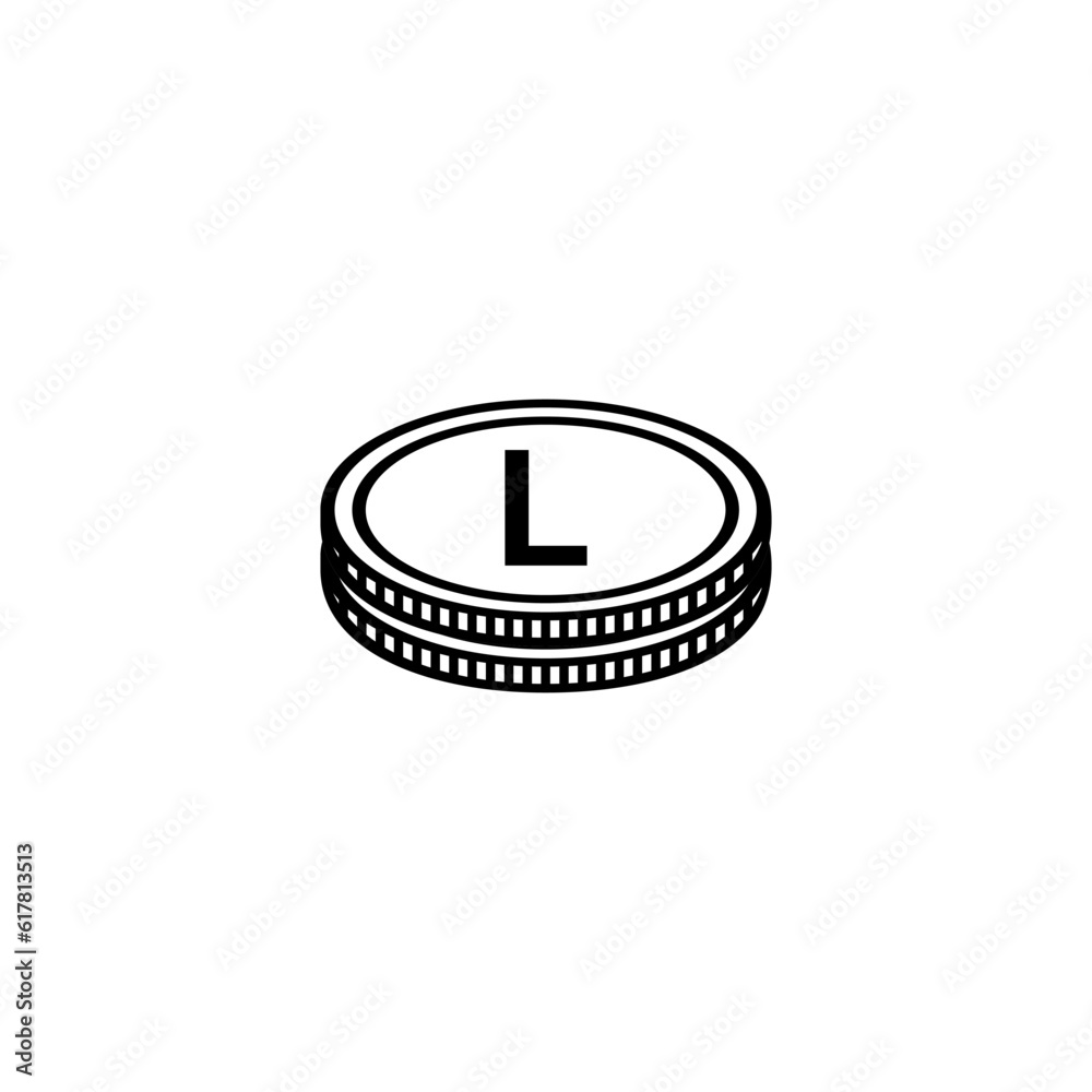 Moldova Currency Symbol, Moldovan Leu Icon, MDL Sign. Vector Illustration