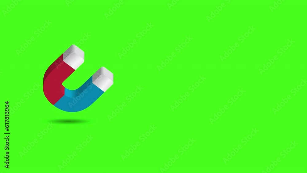 Green screen video animation of U shape magnet. The animation template is versatile and can be customized to fit various design needs. Green screen video animation of U shape magnet. The animation template is versatile and can be customized to fit various design needs.