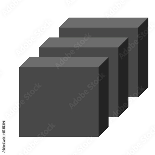 3d layer box icon