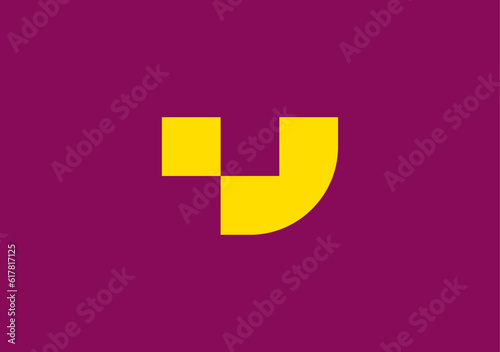 Elevate simplicity and data-driven elegance with our minimal logo, harmonizing the letter U and data symbol