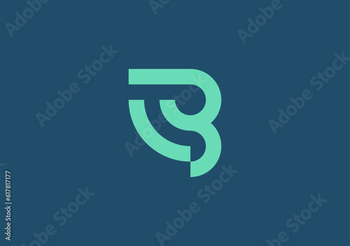 Unleash whimsy and charm with our sleek and quirky abstract logo, featuring the letter B