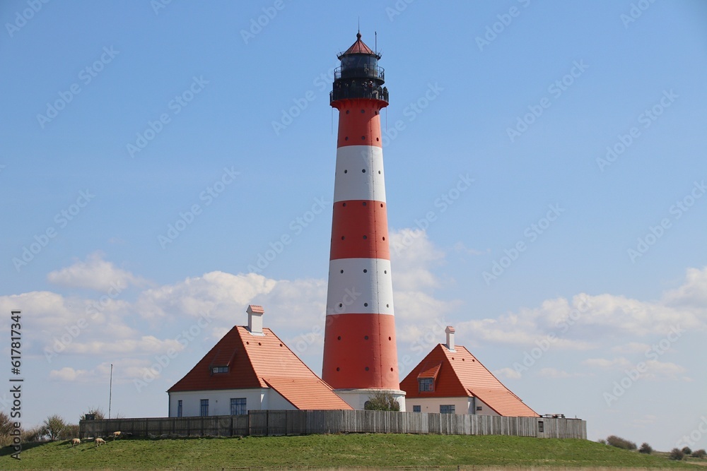 Leuchtturm Westerheversand an der Nordsee Leuchtturm Westerheversand an der Nordsee
