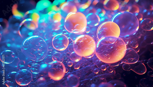 background of bubbles generative AI