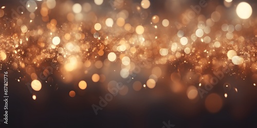 Bokeh Abstract Background with Glitter Lights. Blurred Soft vintage colored