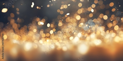 Bokeh Abstract Background with Glitter Lights. Blurred Soft vintage colored