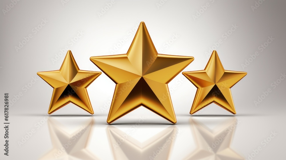 gold star on a white background gold star on a white background