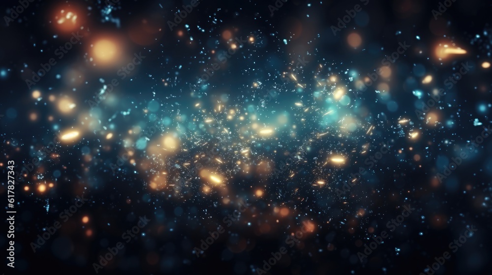 Fototapeta premium Abstract Space Particle Pattern Background