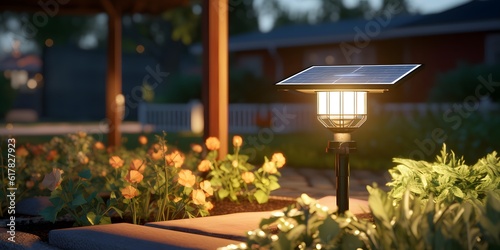 Small solar powered led light with motion sensor