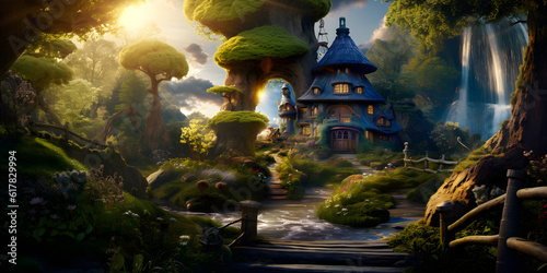  Fairy Home illustration 3D