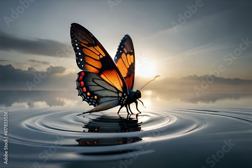 butterfly on the water