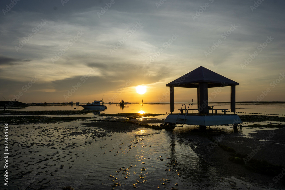 Sunrise view on sanur beach Sunrise view on sanur beach