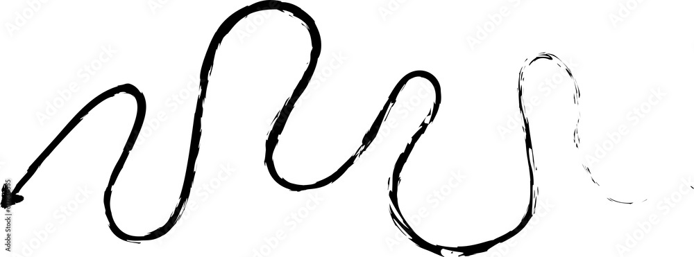 Obraz premium Arrow brush hand drawn collection with various direction