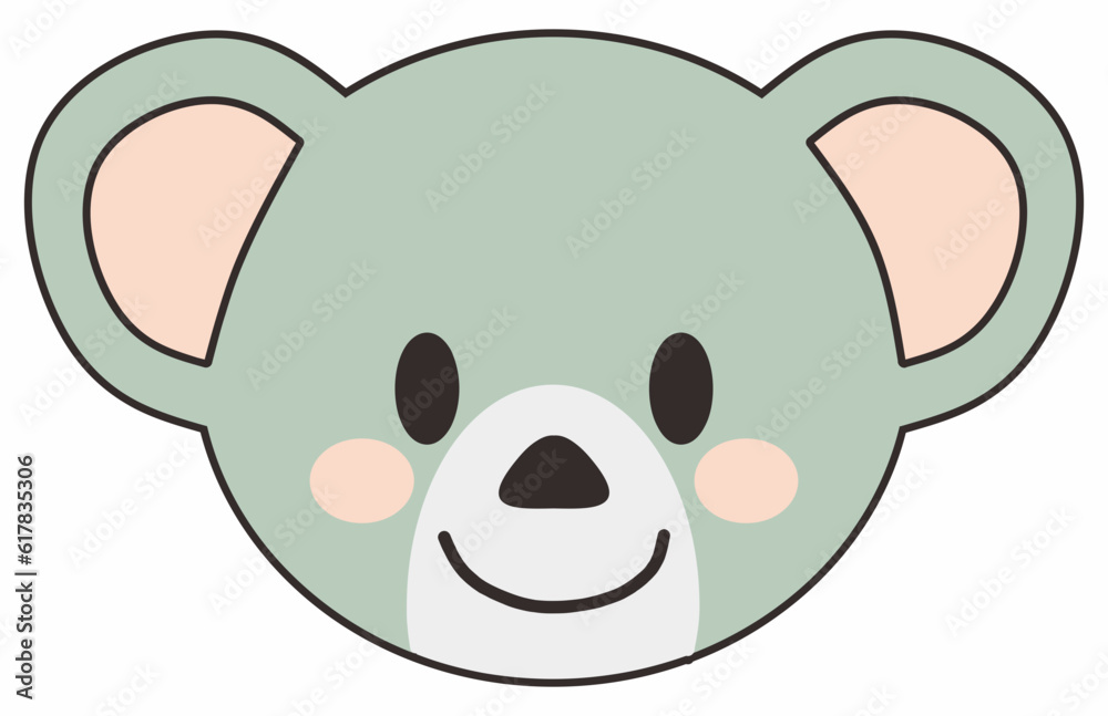 Face Animal Emoticon Vector Element Face Animal Emoticon Vector Element