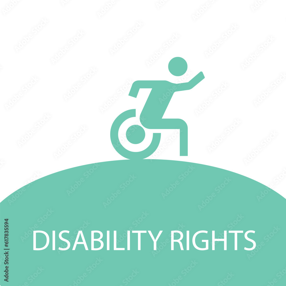 sign disability rights vector illustration sign disability rights vector illustration