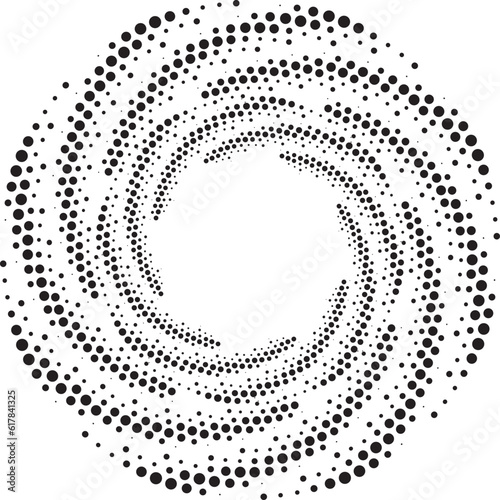 Abstract rotated black and white lines.vortex form. Geometric art. Design element. Digital image with a psychedelic stripes.Design element for prints, web, template