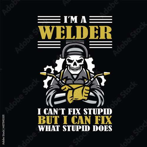 Welder T shirt vector, Welder vector