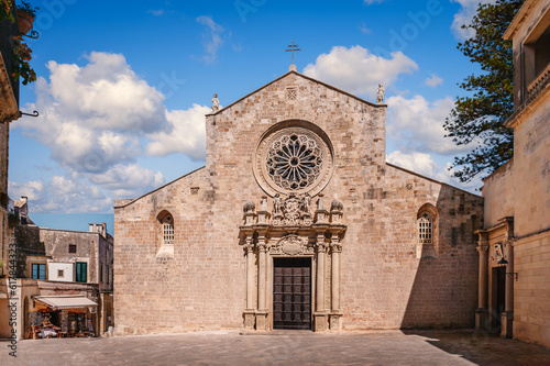 The medioeval cathedral in the historic center of Otranto, Lecce, Italy