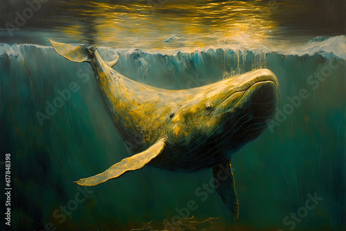  whale oil paint Generative AI 