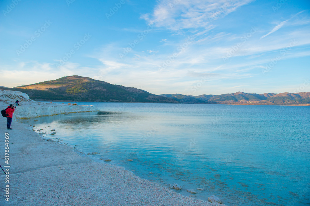 Salda Lake is a turquoise crater lake. Jezero Crater on Mars and Salda Lake in Burdur have similar geographical features and are known as Turkey's Maldives. Salda Lake is a turquoise crater lake. Jezero Crater on Mars and Salda Lake in Burdur have similar geographical features and are known as Turkey's Maldives.