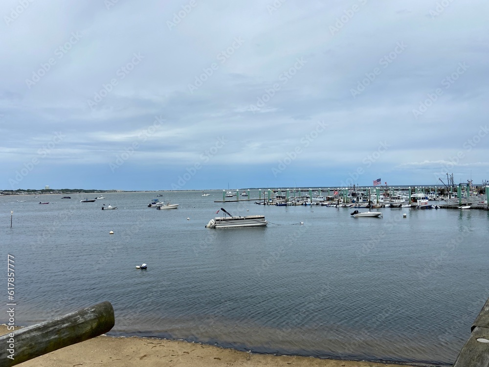 boats in the harbor in cape cod