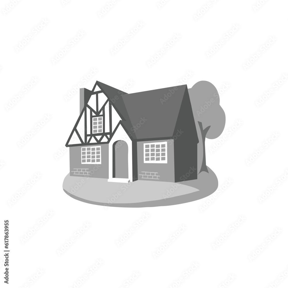 Vector illustration of simple minimalist house. Vector illustration of simple minimalist house.