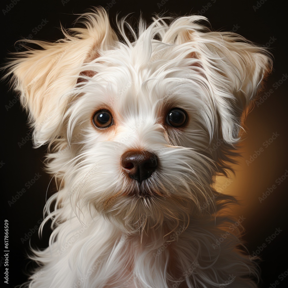 maltese dog, Portrait of beautiful dog breeds.