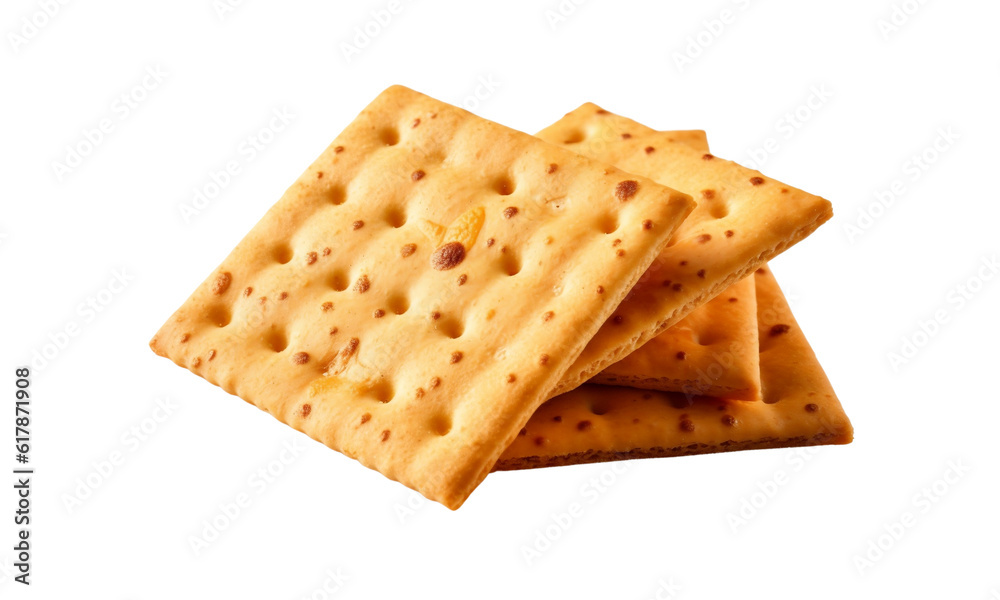 crackers isolated on white crackers isolated on white