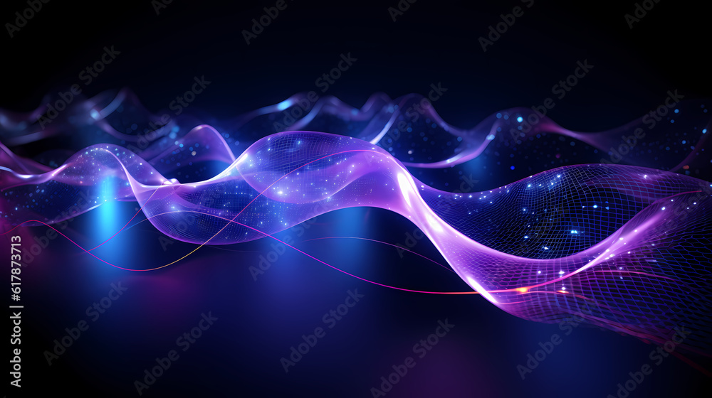 Neon Glow of Digital Communication, Ultraviolet Light Spectrum with Dynamic Data Transfer, generative ai. Neon Glow of Digital Communication, Ultraviolet Light Spectrum with Dynamic Data Transfer, generative ai.