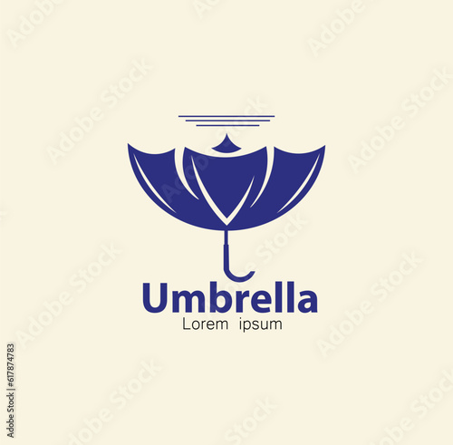 illustration ,vector,logo, upturned umbrella eps1 0
