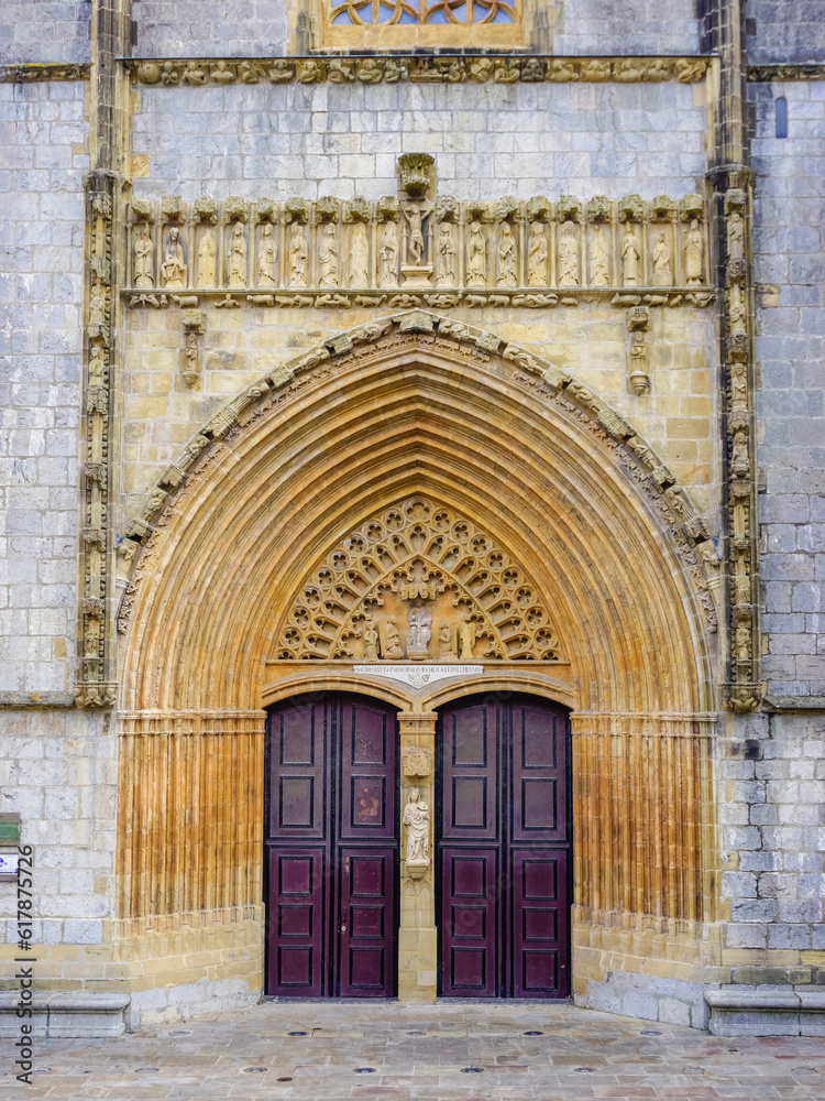 Church - Basilica of the Assumption of Mary (Santa María), one of the most beautiful examples of Gothic in the Basque Country Church - Basilica of the Assumption of Mary (Santa María), one of the most beautiful examples of Gothic in the Basque Country