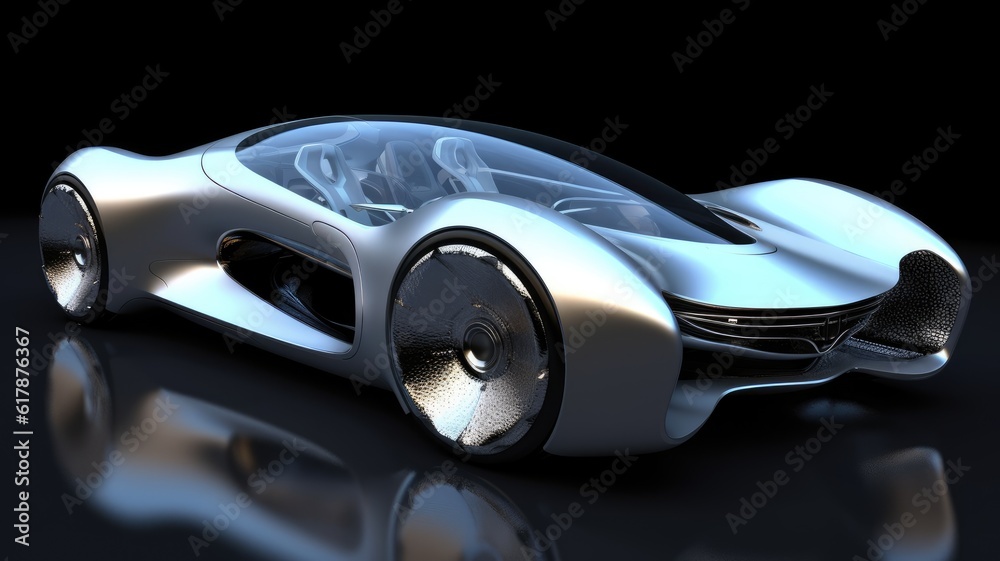 Futuristic Sports Car Design Model