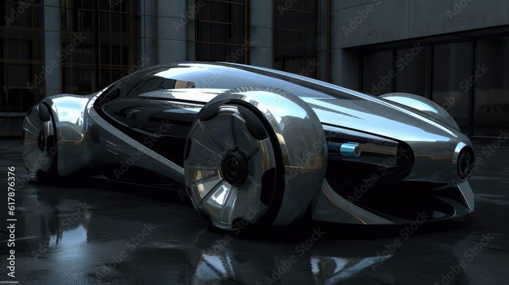 Futuristic Sports Car Design 