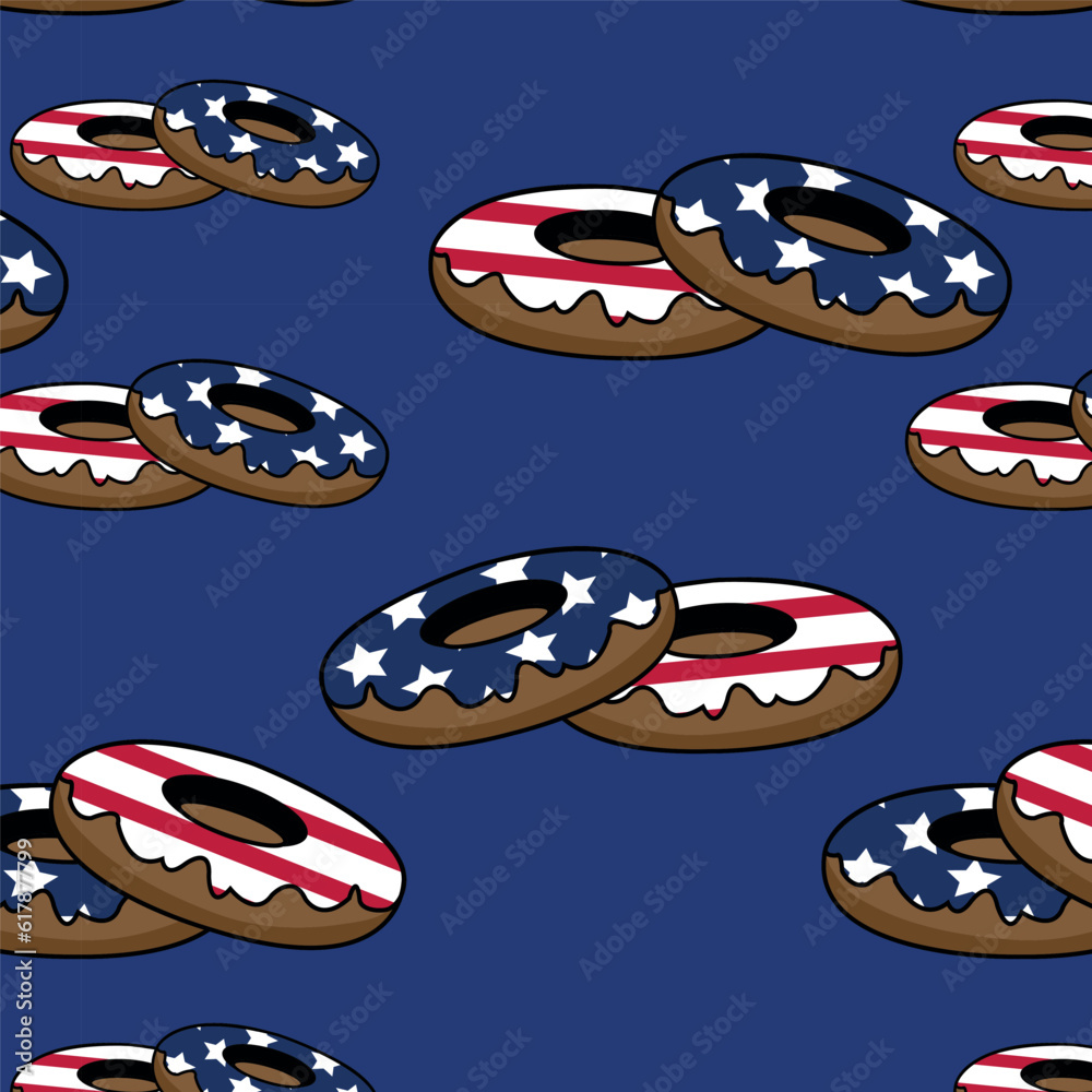 happy 4th of july independence day america donuts and sprinkles seamless pattern happy 4th of july independence day america donuts and sprinkles seamless pattern