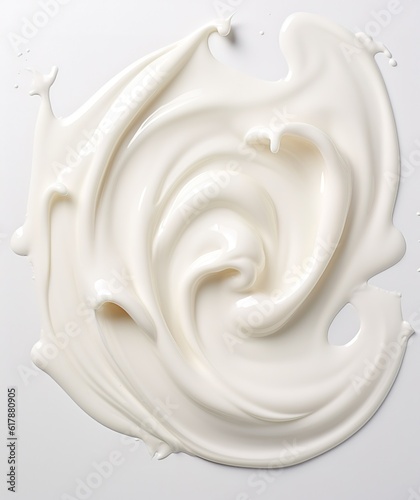 Skin care cream, face serum, lotion dab. white light cream cosmetic beauty product