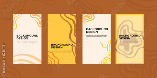 Social media story design templates.Medical Social Media Post Template.Vector background for publishing stories on social networks.Easy design stories, banners, publications.Autumn warm color scheme