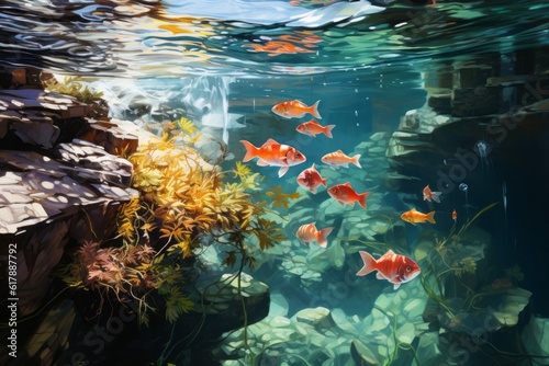 aesthetically pleasing underwater photography with lots of fish swimming around © Unicorn Trainwreck