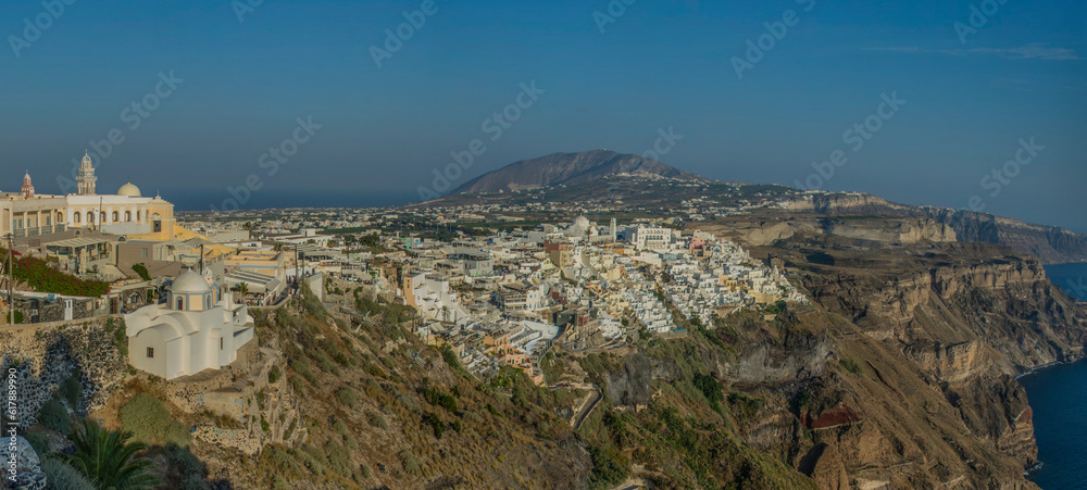 views of the village of Oia in Santorini