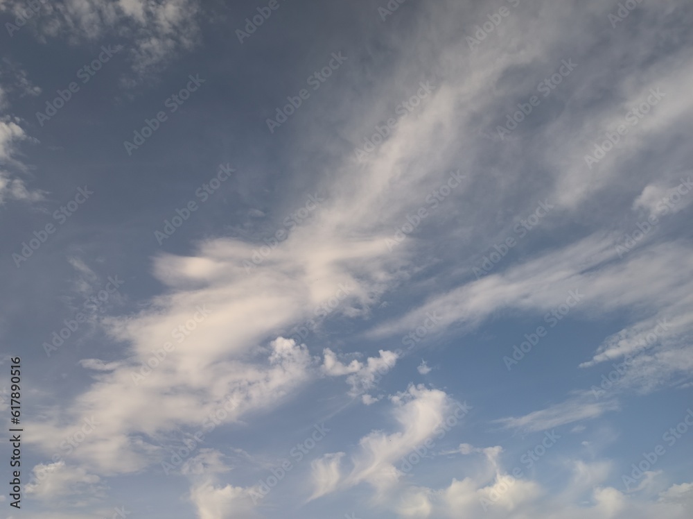 Cirrocumulus in the blue sky