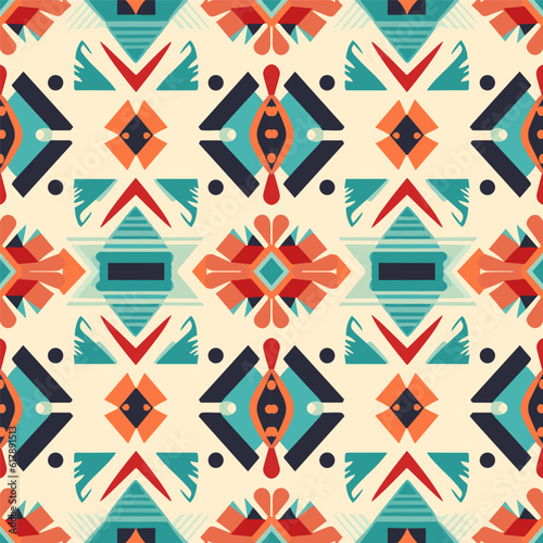 Peruvian pattern ethnic beautiful background art. Folk embroidery textile fashion seamless pattern. 