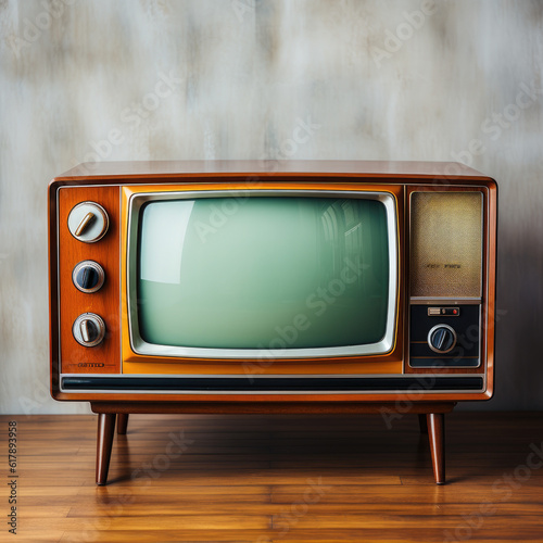 retro tv set, vintage television