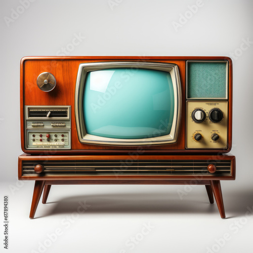 retro tv set, vintage television