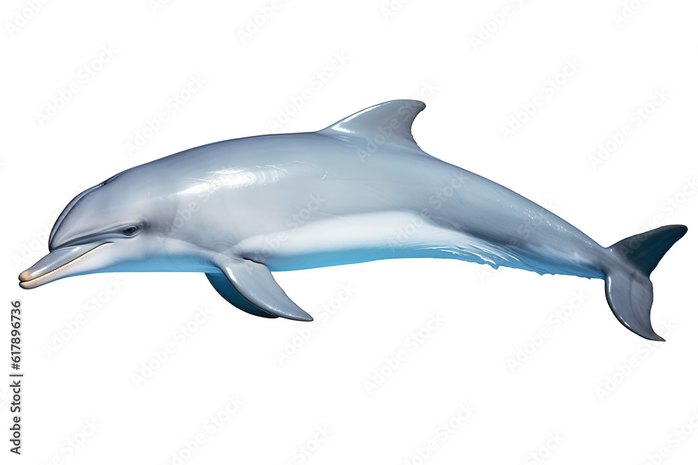 Bottlenose . Transparent background. generative AI Bottlenose . Transparent background. generative AI