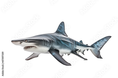 Hammerhead shark. Transparent background. generative AI