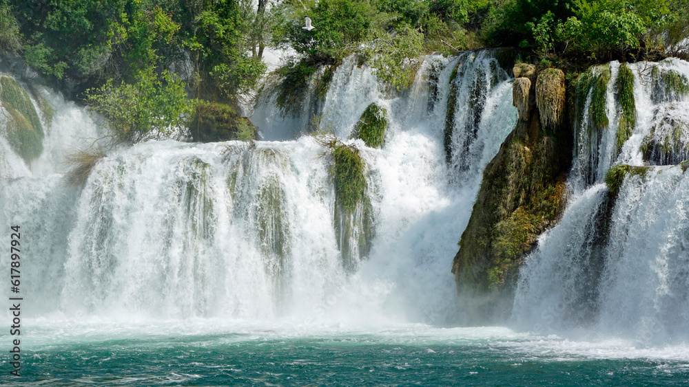 Fototapeta premium scenic waterfall in krka national park