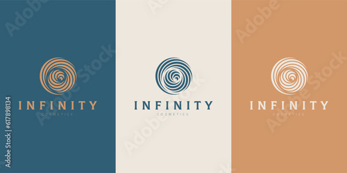 Celestial Logo design, Galaxy logotype, Minimal logo, Star, Spiral, Astrology, Astronomy, Spiritual, Vector logo