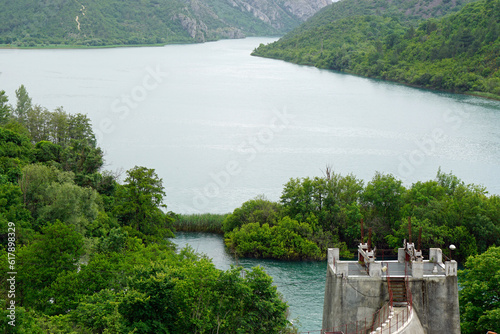 scenic gree nlandscape in krka photo