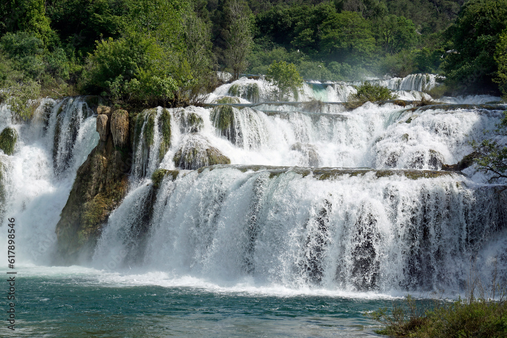 Obraz premium scenic waterfall in krka national park
