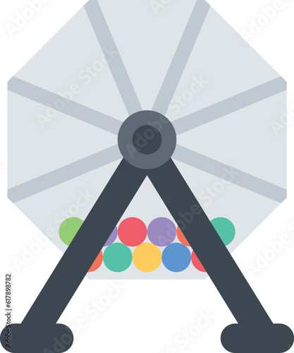 design vector image icons lottery drum